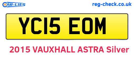 YC15EOM are the vehicle registration plates.