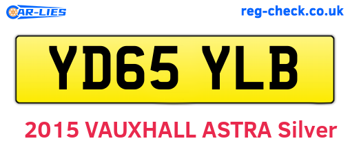 YD65YLB are the vehicle registration plates.