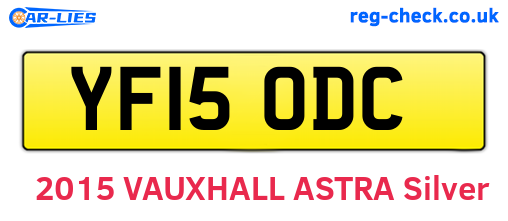 YF15ODC are the vehicle registration plates.