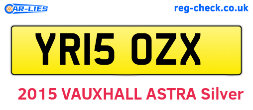 YR15OZX are the vehicle registration plates.