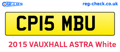 CP15MBU are the vehicle registration plates.