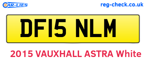 DF15NLM are the vehicle registration plates.