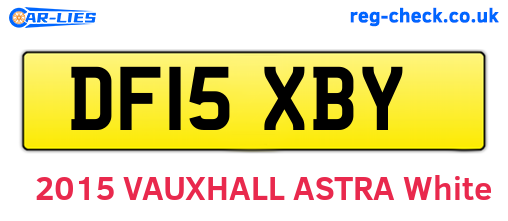 DF15XBY are the vehicle registration plates.