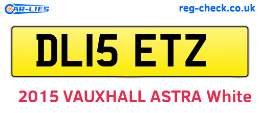 DL15ETZ are the vehicle registration plates.