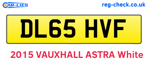 DL65HVF are the vehicle registration plates.