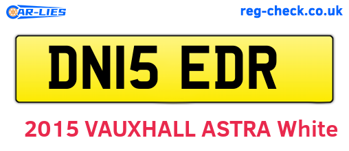 DN15EDR are the vehicle registration plates.