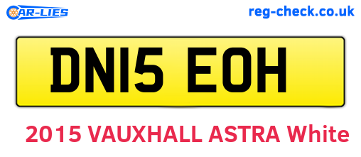 DN15EOH are the vehicle registration plates.