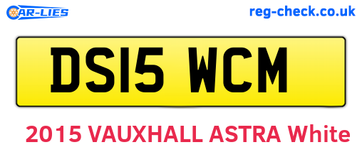 DS15WCM are the vehicle registration plates.