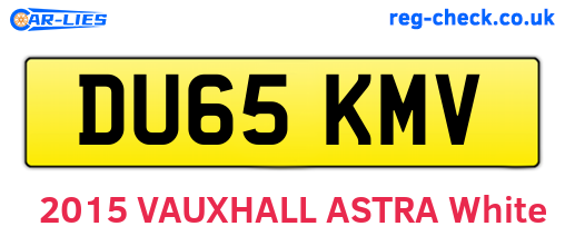 DU65KMV are the vehicle registration plates.