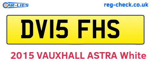 DV15FHS are the vehicle registration plates.