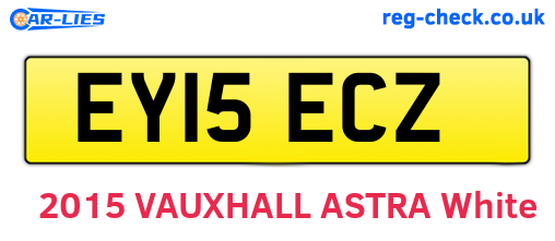 EY15ECZ are the vehicle registration plates.