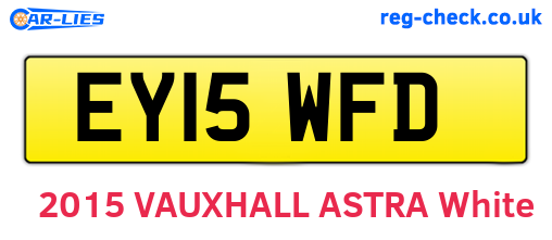 EY15WFD are the vehicle registration plates.