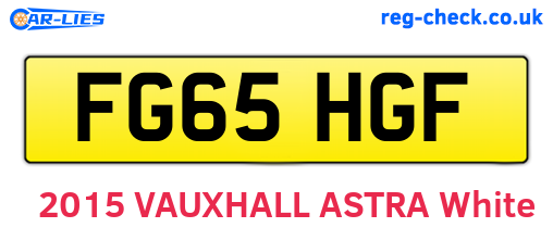 FG65HGF are the vehicle registration plates.