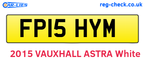 FP15HYM are the vehicle registration plates.