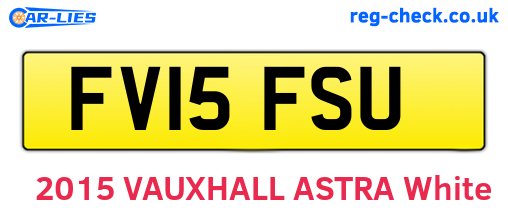 FV15FSU are the vehicle registration plates.