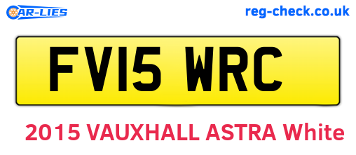 FV15WRC are the vehicle registration plates.
