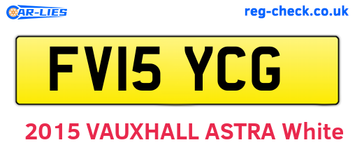 FV15YCG are the vehicle registration plates.