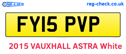 FY15PVP are the vehicle registration plates.