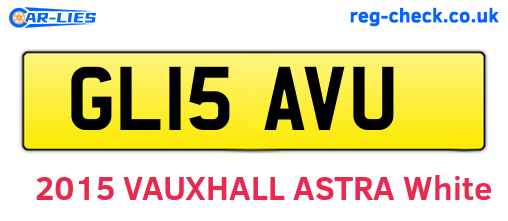 GL15AVU are the vehicle registration plates.