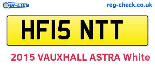 HF15NTT are the vehicle registration plates.