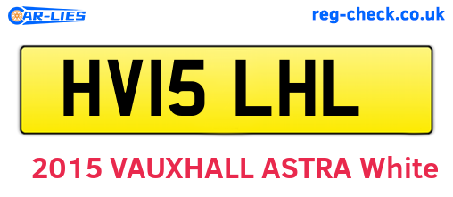 HV15LHL are the vehicle registration plates.