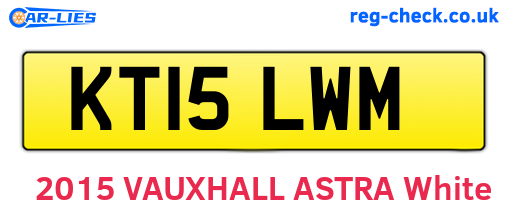 KT15LWM are the vehicle registration plates.