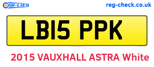 LB15PPK are the vehicle registration plates.