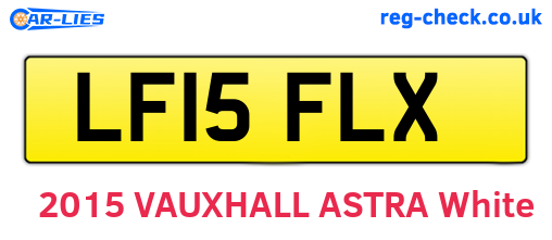 LF15FLX are the vehicle registration plates.