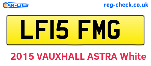 LF15FMG are the vehicle registration plates.