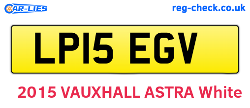 LP15EGV are the vehicle registration plates.