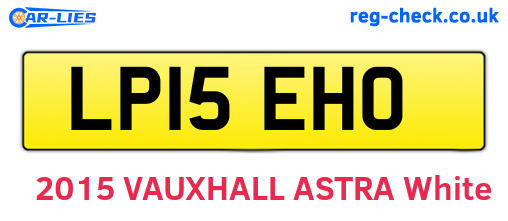 LP15EHO are the vehicle registration plates.