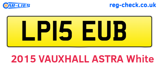 LP15EUB are the vehicle registration plates.