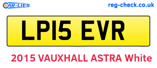 LP15EVR are the vehicle registration plates.