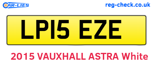LP15EZE are the vehicle registration plates.