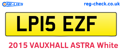 LP15EZF are the vehicle registration plates.