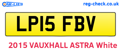 LP15FBV are the vehicle registration plates.