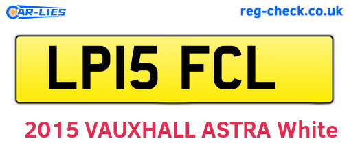 LP15FCL are the vehicle registration plates.