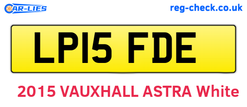 LP15FDE are the vehicle registration plates.
