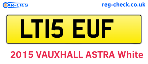 LT15EUF are the vehicle registration plates.