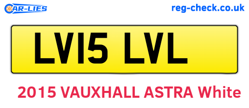 LV15LVL are the vehicle registration plates.
