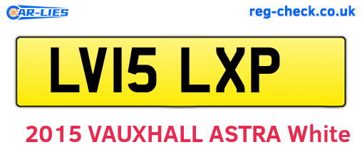 LV15LXP are the vehicle registration plates.