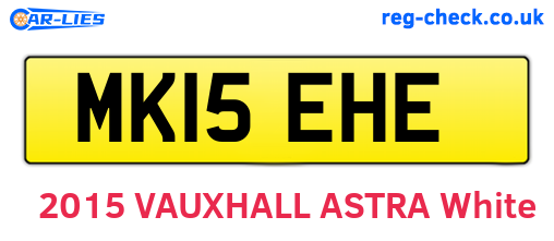 MK15EHE are the vehicle registration plates.