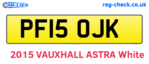 PF15OJK are the vehicle registration plates.