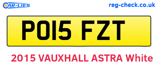 PO15FZT are the vehicle registration plates.