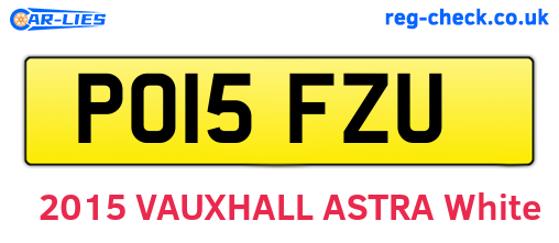 PO15FZU are the vehicle registration plates.