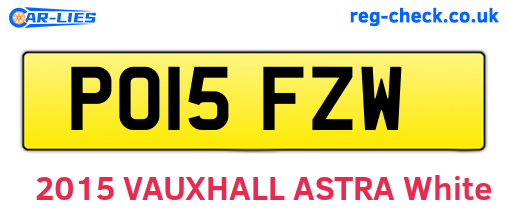 PO15FZW are the vehicle registration plates.