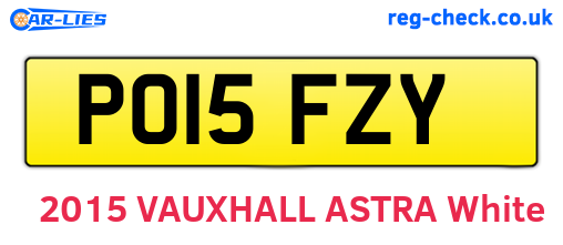 PO15FZY are the vehicle registration plates.