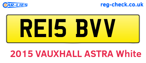 RE15BVV are the vehicle registration plates.