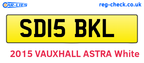 SD15BKL are the vehicle registration plates.