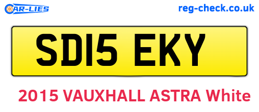 SD15EKY are the vehicle registration plates.
